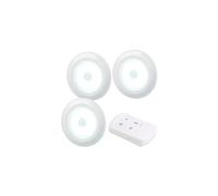 Lunartec 3 spots à LED COB 120 lm avec télécommande et minuterie UBL-16.w