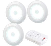 Lunartec 3 spots à LED UBL-16.w – COB 120 lm – Télécommande & Minuterie