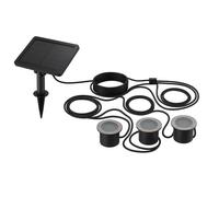 Lumisky Spots solaires encastrables SOLPOOL 3 spots 100 lm LED blanc chaud panneau déporté H10cm