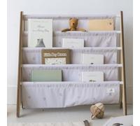 Bibliothèque en tissu recyclé Myrtilles taupe
