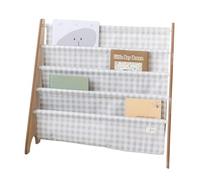 Bibliothèque en tissu recyclé vichi beige