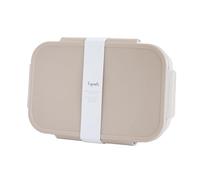 Lunch box en plastique recyclé Taupe