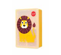 3 Sprouts Boîte Repas Enfant Silicone, Lunch Box Compartimentée, Lion