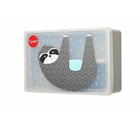 3 Sprouts Boîte Repas Enfant Silicone, Lunch Box Compartimentée, Paresseux | Silicone, Compartiments, Sans BPA, Lave-vaisselle, Hermétique, École/crèche, Repas chaud/froid, Micro-ondes, Anti-fuite