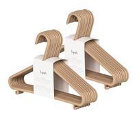 3 Sprouts - Ceintres pour Enfant - Ceintres Bébé - Cintres en Plastique Durable en Paille de blé pour Enfants et Tout-Petits - Cintres pour vêtements de bébé pour Placard - Lot de 30 - Brun