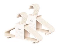 3 Sprouts Cintres Bébé Éco Paille de Blé, Lot de 30, Crème