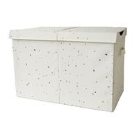 3 Sprouts Coffre à Jouets Enfant, Chambre/Salle Jeux, Terrazzo Crème