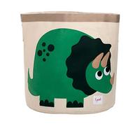 3 Sprouts Grand Panier Rangement Enfant, Jouets et Linge, Dinosaure