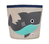 3 Sprouts Grand Panier Rangement Enfant, Jouets et Linge, Requin
