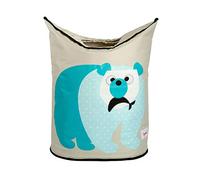 3 Sprouts Panier à Linge Bébé, Jouets et Vêtements, Ours Polaire