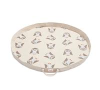 3 sprouts Tapis de jeu chouette - Gris