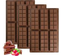 3 STKS Profondeur 6 Cellule 10 Section Moule à chocolat Moules en silicone pour chocolat confiserie gelée savon cire fondue