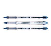 3 stylos roller bille bleu vision élite pointe moyenne 0,8mm Uni Ball Bleu