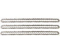 3 tallox Chaînes de tronçonneuses à faible rebond 3/8" 1,1 mm 57 maillons longueur de guide-chaîne 40 cm compatible avec F016800258 Bosch AKE 40 / AKE 40-17S / AKE 40-18S / AKE 40-19S