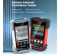 3.testeur de résistance interne de batterie à écran de 2 pouces Appareil de mesure de la tension de la batterie avec filtrage d'auto-étalonnage, double alarme et fonctions d'arrêt automatique