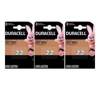 3 X 2er Blister Duracell 357/303 Pile Bouton V357 V303 SR44, 1.5V