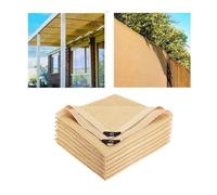 3 x 5 m, taux d'ombrage de 85 %, HDPE, anti-UV, filet de clôture de jardin, auvent de piscine, filet d'ombrage - Beige