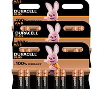 3 X 8er-Blister Duracell Plus Aa 8 LR6 MN1500 Batteries