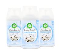 3 x Air Wick Pure Fresh Coton Fresh Recharge chaque 250ml Neutralise les odeurs 24h
