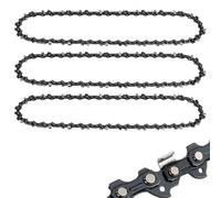 3 x Chaîne de tronçonneuse 40 cm 3/8" LP 56 maillons 1,3 mm - Chaîne de rechange pour tronçonneuse 16 pouces sans fil, compatible Stihl, Oregon, Makita, Dolmar, Einhell, Husqvarna, McCulloch et plus