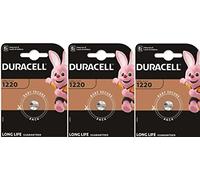 3 x Duracell 1220 (3 ampoules de 1 batterie) 3 piles (CR1220)
