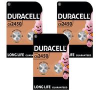 3 X Duracell CR2450 2 Pièces Blister 3V Lithium