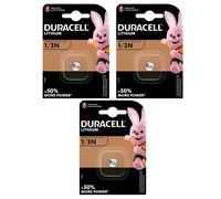3 X Duracell Lithium Pile Bouton Long Life 1/3 N CR11108