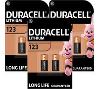 3 x Duracell Pile Lithium CR123 Pour Photo, Avertisseur De Fumée, 2 Paquets