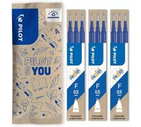 3 X Frixion Erasable Pen Refills - Compatible With Frixion Ball And Frixion Ball Clicker - Blue - Fine Tip