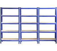 3 x Monster Racking T-Rax 75cm rack de stockage - Bleu