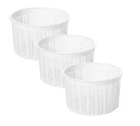 3 x Moule à fromage 11 x 9,5 cm - Variations | Forme à fromage en plastique | Panier pour fromage