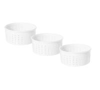 3 x Moule à fromage 15x7.2cm - 1.2kg - Caciotta | Forme à fromage | Moule à faisselle | Fromage maison