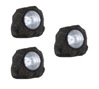 3 x pierre lampe extérieure DEL luminaire solaire LED IP44 éclairage jardin