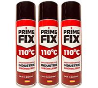 3 x Prime FIX 110° Colle en spray haute température - Colle industrielle résistante à la chaleur - extra forte 500 ml