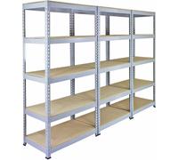 3 x Q-Rax 90cm Étagère de stockage Gris