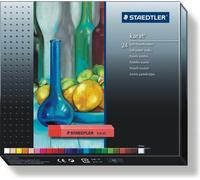 3 x STAEDTLER 2430 C24, craies pastel souples, étui de 24 pièces