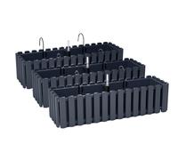 3 x supports de jardinière 60 cm indicateur de niveau d'eau boîte de balcon a...