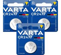 3 X Varta Électronique CR2477 Pile Lithium 3V (1 Unité Blister)