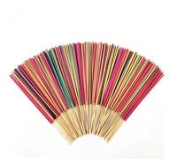 30/100 pièces/Paquet Bâtons d'encens - Eucalyptus, Lavande, Santal, Jasmin, Sauge, Rose, Lait, Sang de Dragon - Bâtons en bois naturel de bambou, convient pour l'aromathérapie, le yoga, la méditation,