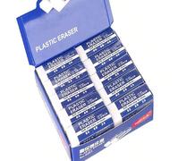 30/20 pièces/10/6/2 pièces Gommes bleues 2B douces, faciles à écrire, pour dessiner, gommes de nettoyage, emballage de couleurs aléatoires, grandes gommes blanches pour l'école et le bureau, gommes à
