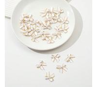 30/50 pièces de petits nœuds de ruban dorés, nœuds de satin faits à la main pour la décoration de Noël, accessoires d'emballage cadeau Taille Unique,Rose 30 pièces,Rose 50 pièces,Blanc 50 piècesPolyes