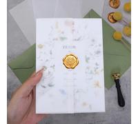 30/50 pièces Enveloppes en papier vélin semi-transparent pré-pliées, convenant pour des invitations de 5"X7", pour les mariages, anniversaires, baby showers, pouvant être utilisées comme doublures d'e