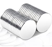30 aimants néodyme ultra-puissants, 20 x 2 mm, aimants puissants pour tableaux magnétiques, autocollants, petits aimants ronds avec ruban adhésif double face pour tableaux blancs, cuisine, loisirs cré