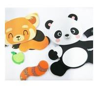 30 Autocollants - Mousse EVA - Panda à personnaliser - Paillettes Multicolore G