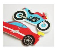 30 Autocollants - Mousse EVA - Voiture de police - Paillettes Multicolore G