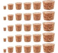 30 bouchons – bouchons de rechange pour bouteilles de vin et de bière – bouchons coniques en bois.