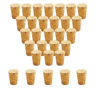 30 bouchons en liège coniques en bois pour vin, bouchons en liège réutilisables pour scellage, bouchons pour bouteilles, bar, bricolage, accessoires de cuisine (20x15x30 mm)