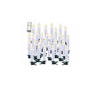 : 30 bougies LED sans fil avec télécommande XMS-35.r - Blanc