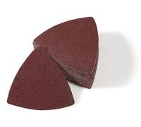 30 disques abrasifs triangulaires pour outil multifonction oscillant, avec système de fixation à crochet et à boucle, de 80 mm