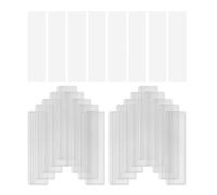 30 Ensemble Porte-étiquettes Transparent Auto-adhésif en PVC | Pochettes à Ouverture Supérieure, Papier Vierge Inclus, pour Bacs, Tiroirs et Rayonnages D’entrepôt
